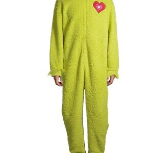Dr. Seuss Bright Green Heart Onesie